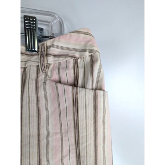 Talbots Classic Fit Capri Pants Striped Stretch Womens 18W - Picture 5 of 12